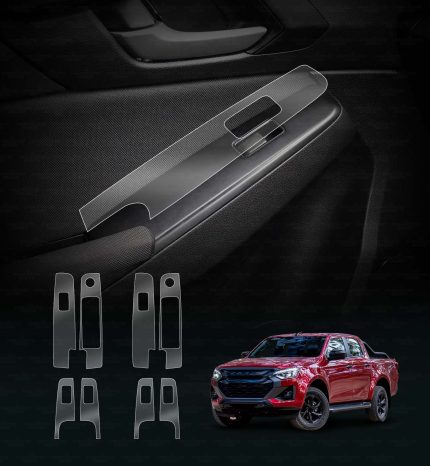Isuzu-DMAX-2020-2026-Window-Control-Panel-Protector-Interior-Accessories-main-Matte-TPU
